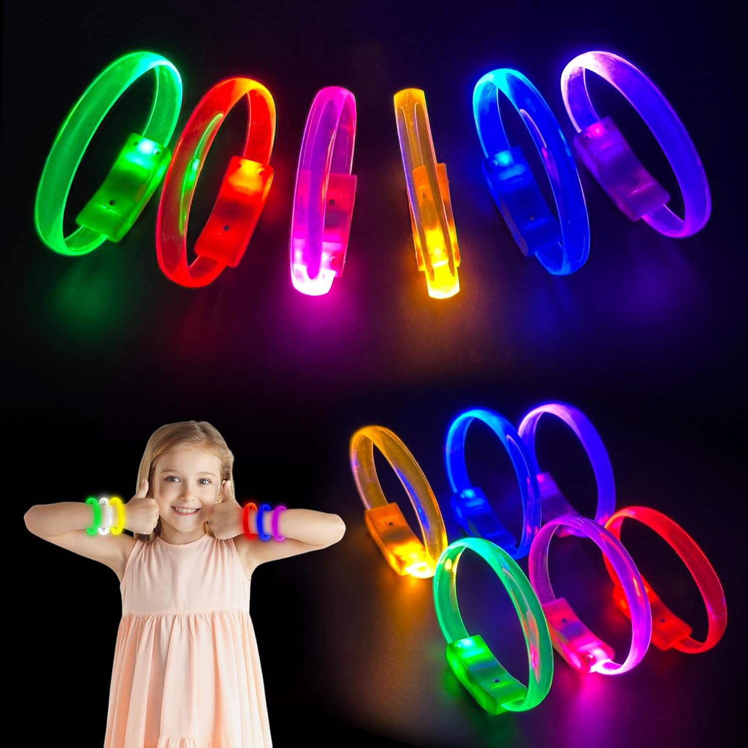 Festival & Parti LED Bileklik Baskı Yapılabilir 3 Farklı Mod Işıklı 1 Adet (5271) Festival & Parti LED Bileklik Baskı Yapılabilir 3 Farklı Mod Işıklı 1 Adet (5271)