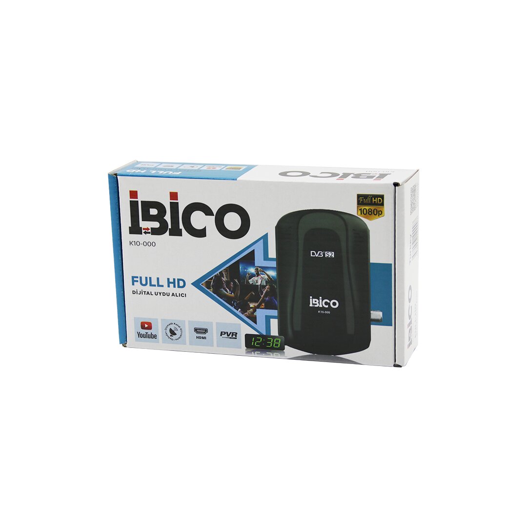 FULL HD DİJİTAL UYDU ALICISI HDMI - AV - Rs232 WİFİ - YOUTUBE 1080P OTOMATİK KANAL GÜNCELLEME K10-000 (5271)
