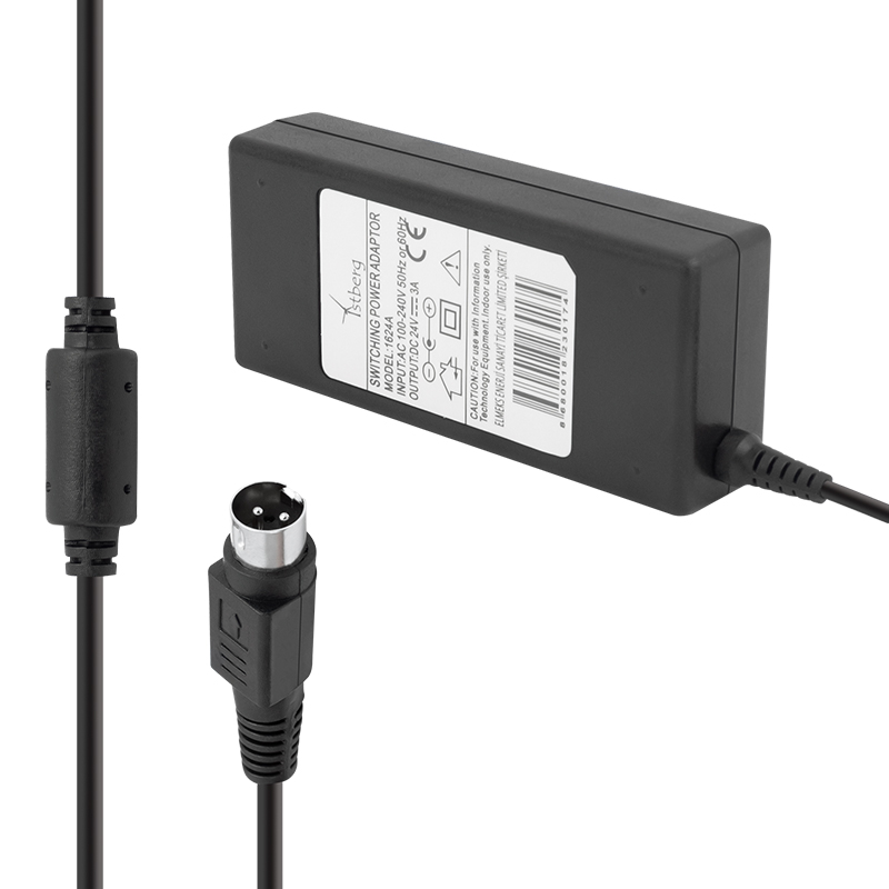 FULLY 1605K 24 VOLT - 3 AMPER 3 PİNLİ PLASTİK KASA MASAÜSTÜ PRINTER ADAPTÖR (5271)