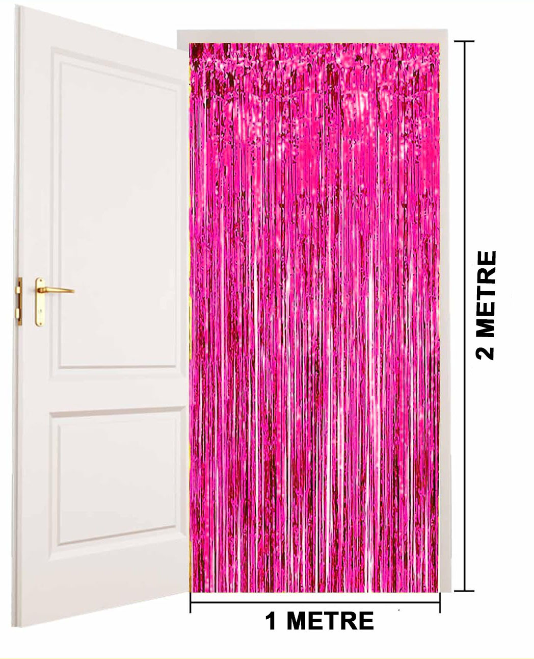 Fuşya Renk Ekstra Metalize Parlak Saçaklı Arka Fon Perde İthal A Kalite 1x2 Metre (5271) Fuşya Renk Ekstra Metalize Parlak Saçaklı Arka Fon Perde İthal A Kalite 1x2 Metre (5271)