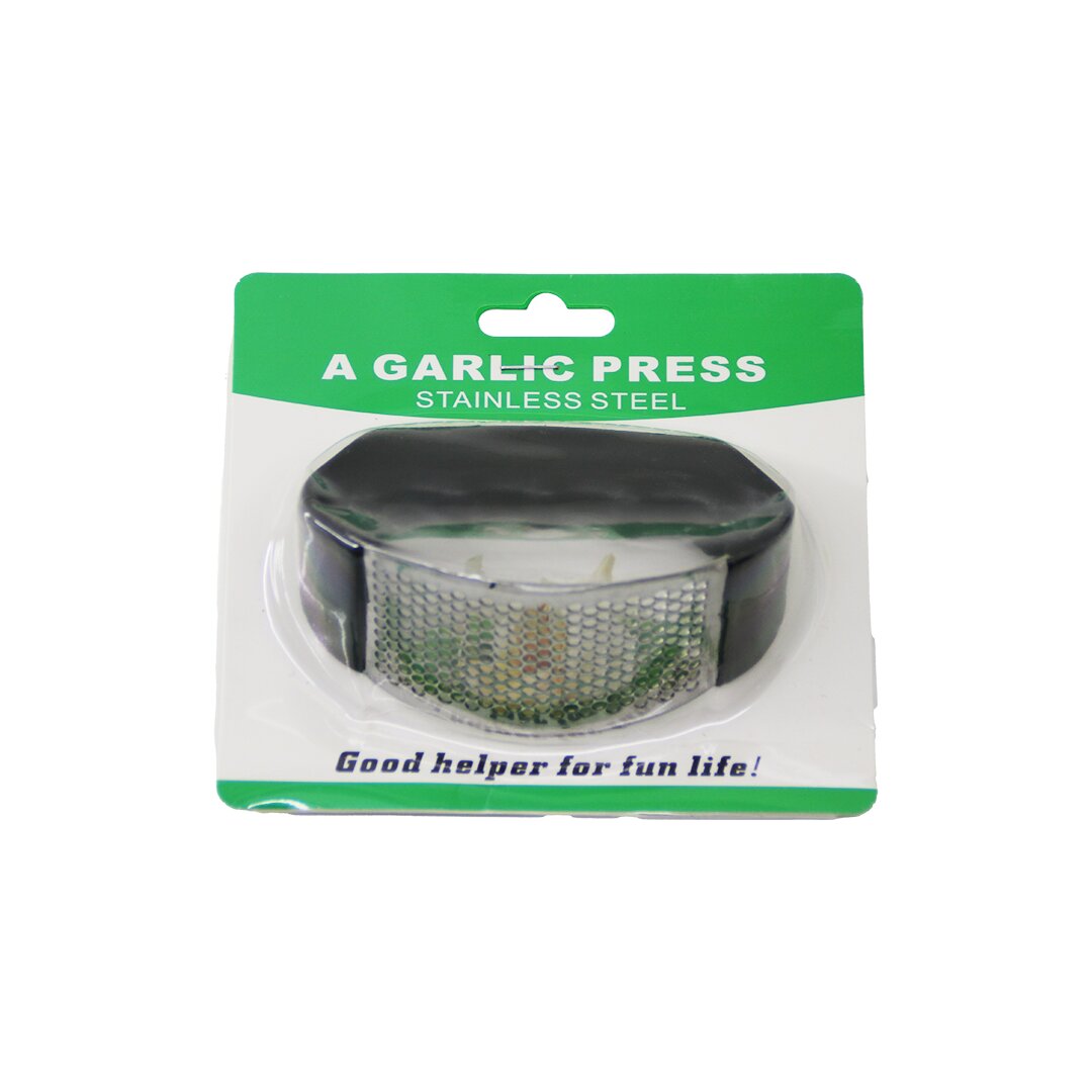 GARLIC PRESS  METAL ZIRH MODELİ SARIMSAK EZİCİ  PLASTİK TUTAMAÇLI (5271)