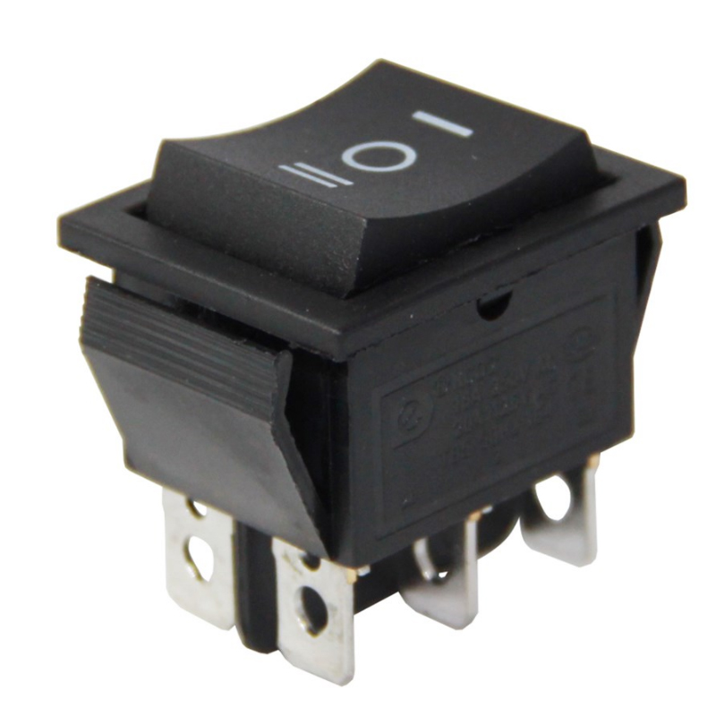 GENİŞ IŞIKSIZ 6 PINLI YAYLI ANAHTAR (MOM-OFF-MOM) IC-110 (5271)