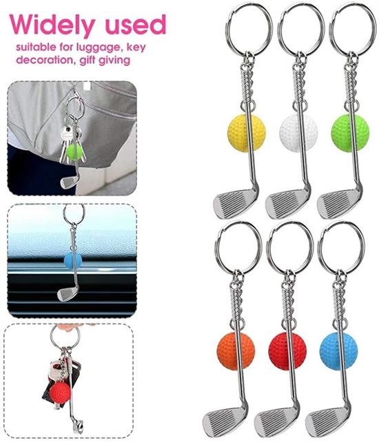 Gerçekçi Golf Tasarımlı Şık Anahtarlık Kolye Çanta Süsü Golf Keychain (5271)