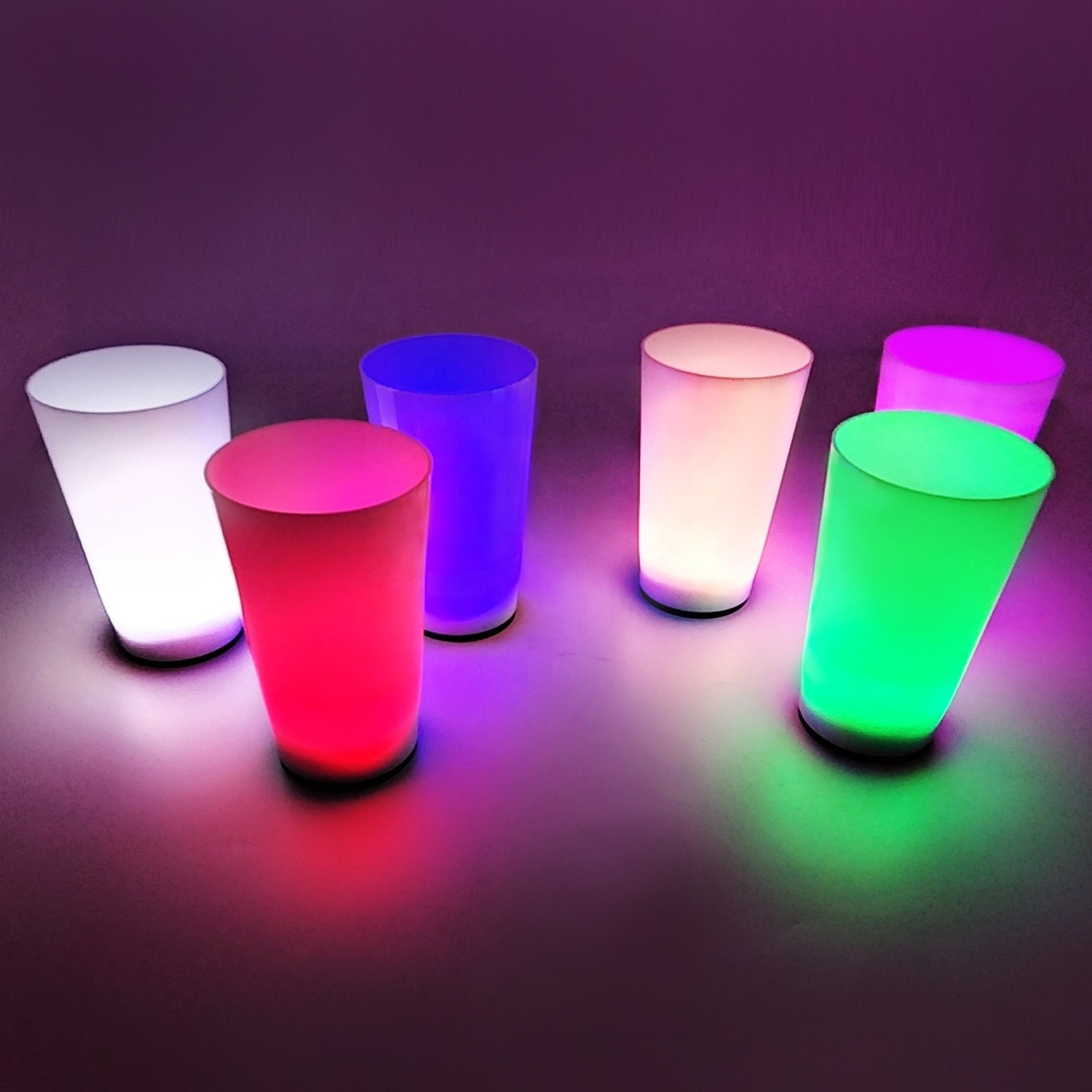 Glow Partisi Bardakları 6 Renk 6 Adet 1.5 oz 4.5 x 6.5 cm (5271)