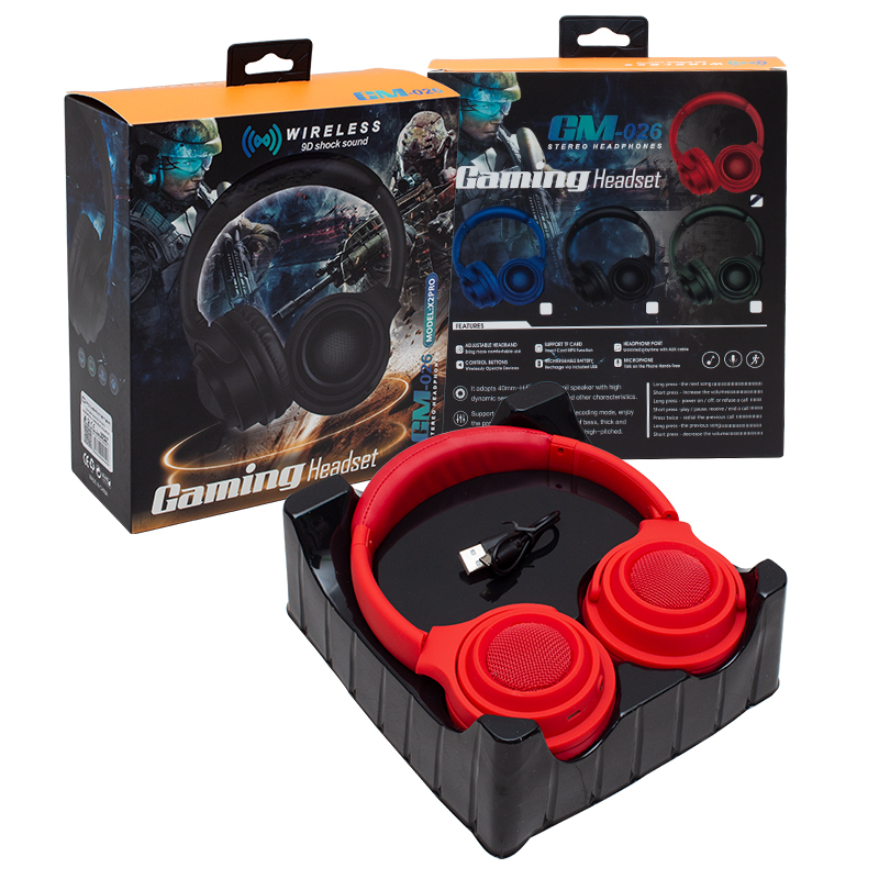 GM-026 GAMING OYUNCU MİKROFONLU BLUETOOTH KABLOSUZ KULAKLIK (5271) GM-026 GAMING OYUNCU MİKROFONLU BLUETOOTH KABLOSUZ KULAKLIK (5271)