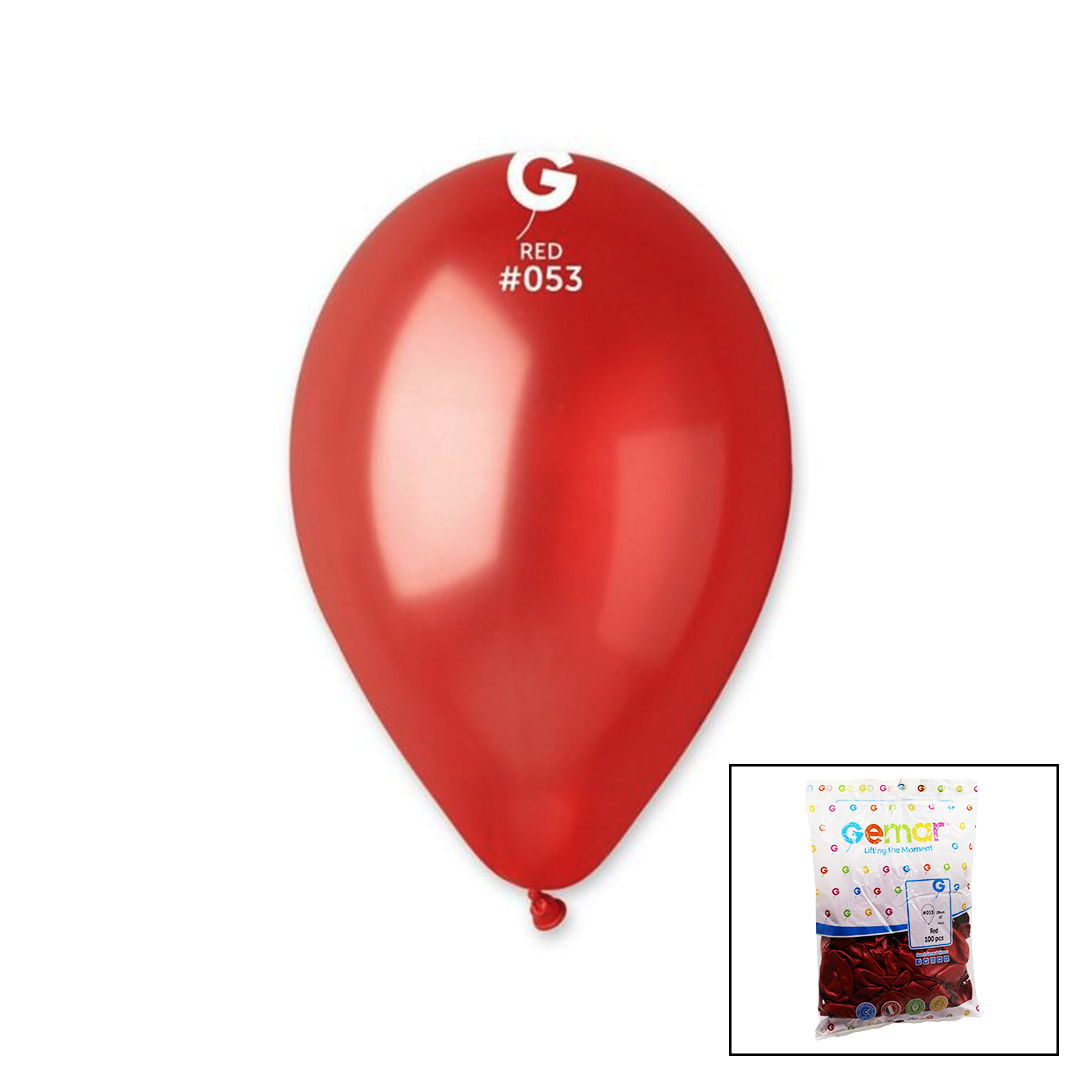 GM-110-53 METALİK - KIRMIZI BALON 11&apos;&apos; - 28CM - 100 PARÇA (5271)