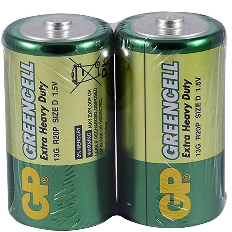 GP 13G 2S2 GREENCELL R20 BÜYÜK D BOY PİL (20 Lİ PAKET) (5271)