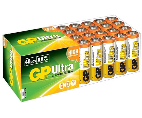 GP 15AU R6 ULTRA ALKALİN KALEM AA 40 LI PAKET FİYAT (5271)