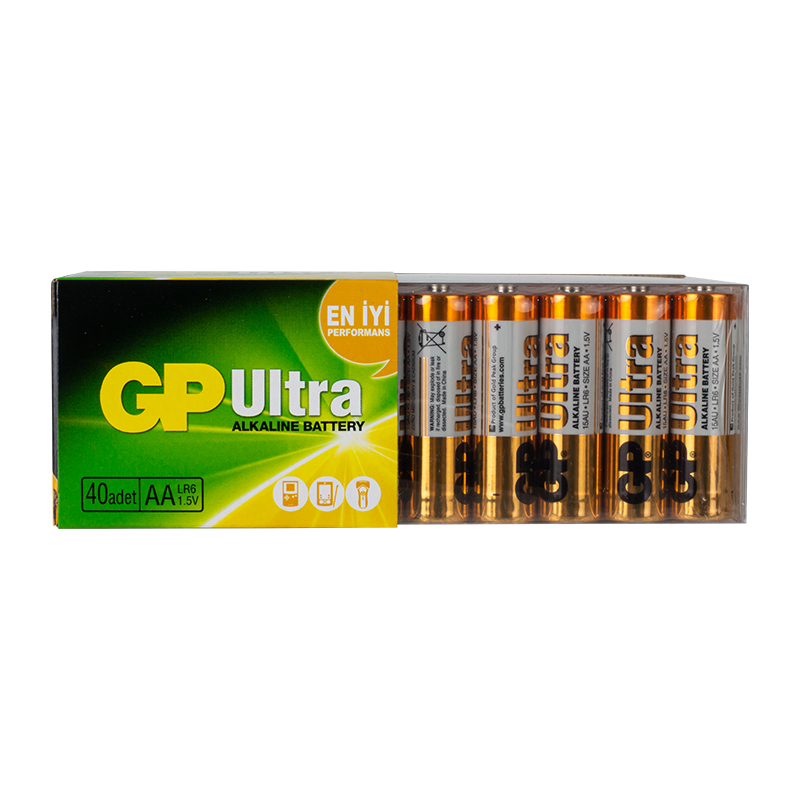 GP 15AU R6 ULTRA ALKALİN KALEM AA 40 LI PAKET FİYAT (5271)