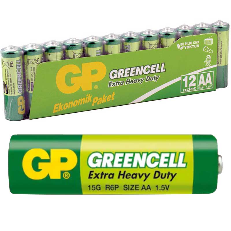 GP 15G-GREENCELL 12Lİ PAKET KALEM PİL (12Lİ FİYAT)  GP 15G-2VS12 (5271)