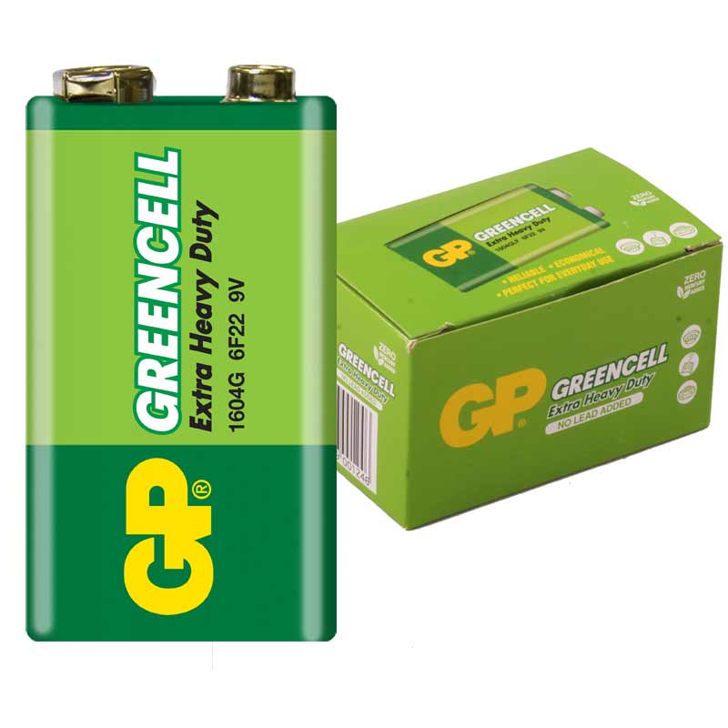 GP 1604G-B GREENCELL 9 VOLT PİL (10LU PAKET) (5271)
