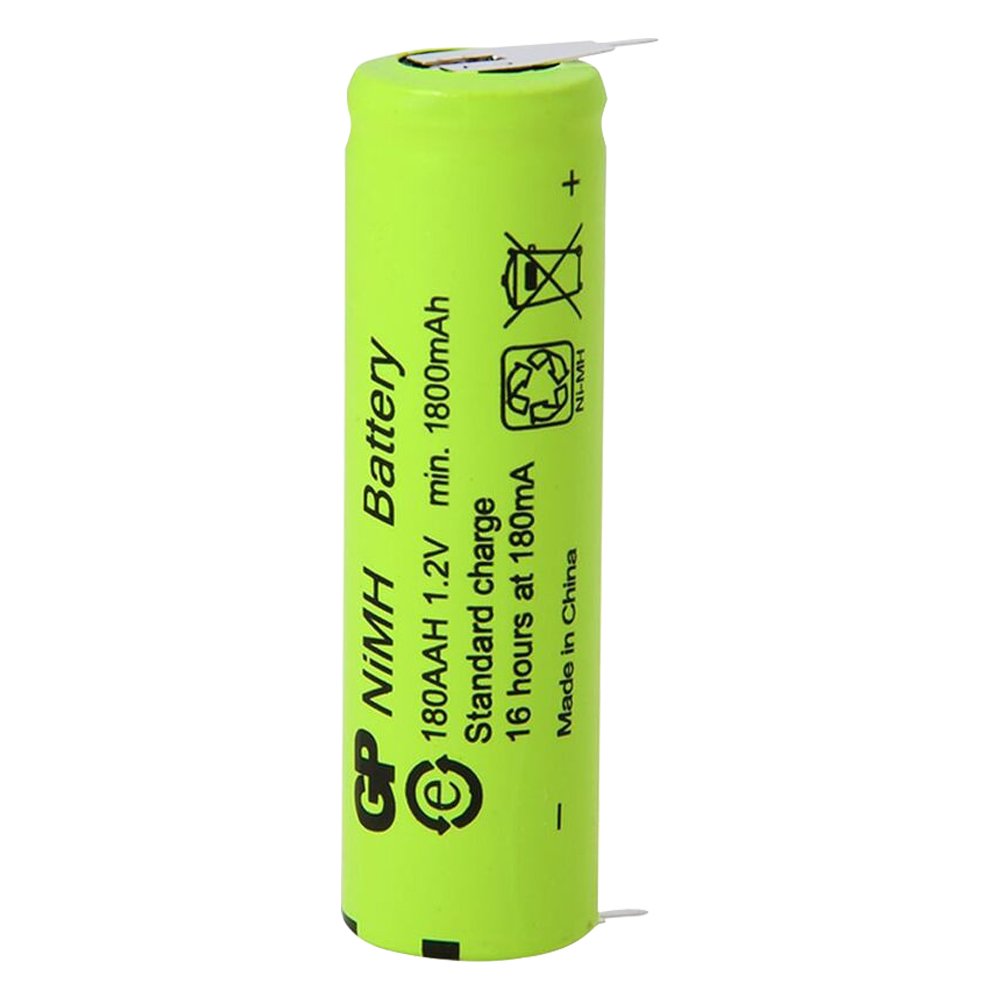 GP 180AAH 1.2V 1800MA DUZ KAFA PUNTALI ŞARJLI AA KALEM PİL (5271)