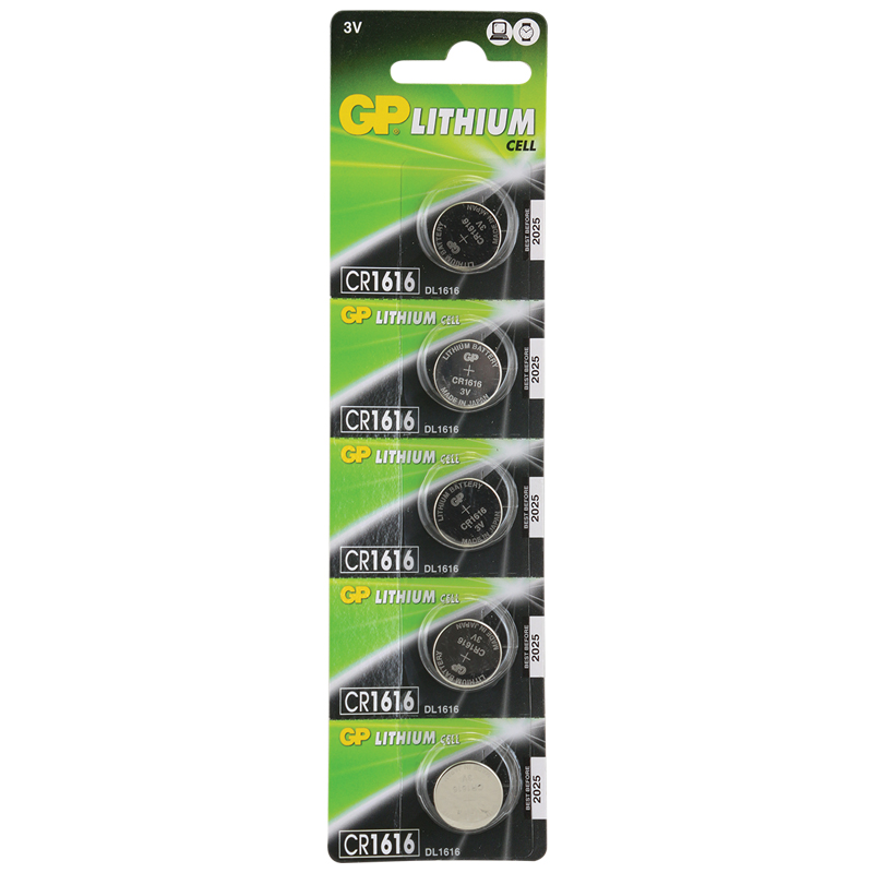 GP CR1616 3V LİTYUM PİL 5Lİ PAKET (5271)