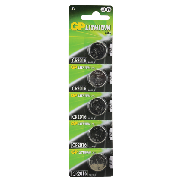 GP CR2016 3V LİTYUM PARA PİL 5Lİ PAKET (5271)
