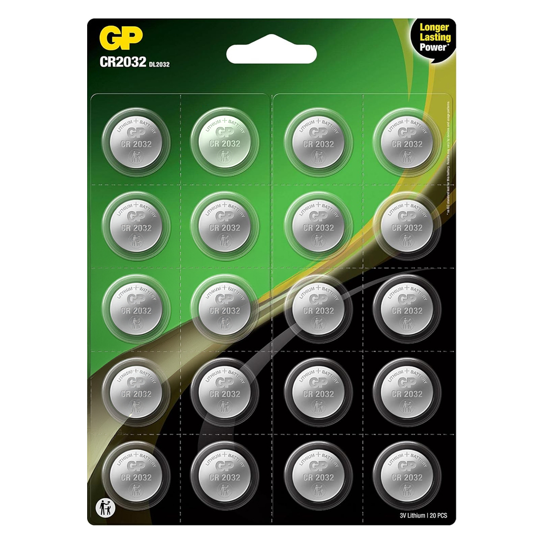 GP CR2032 DL2032 BLİSTERLİ 20Lİ LITYUM PARA PİL (GP CR2032-2CAI20 ) (5271)
