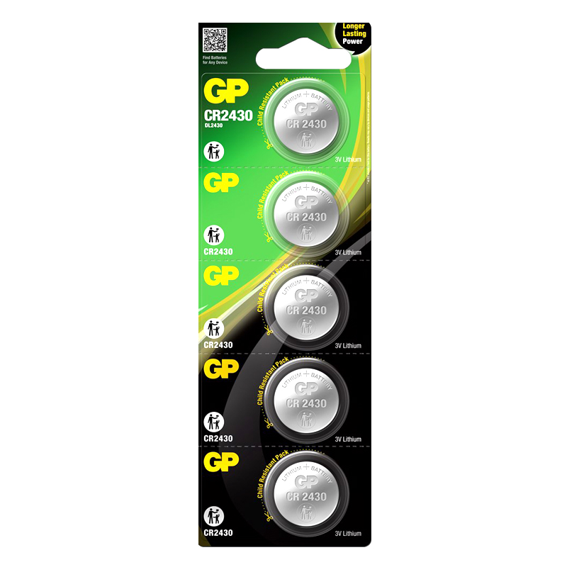 GP CR2430 3 VOLT LİTYUM PİL 5Lİ PAKET GPCR2430-2CPU5 (GPPBL2430054) (5271)