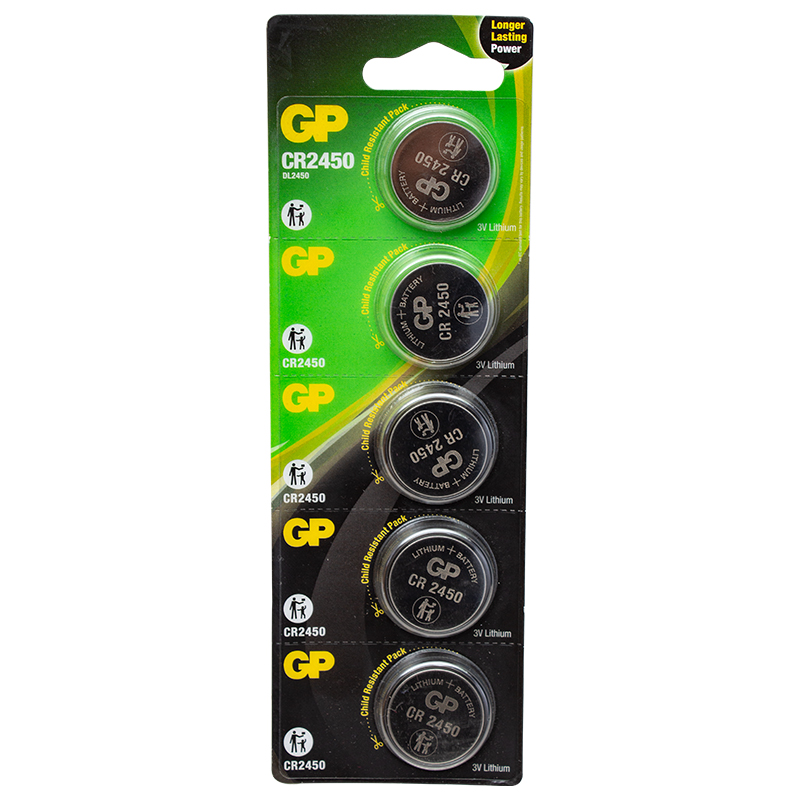 GP CR2450 3V LİTYUM PİL 5Lİ PAKET (5271)