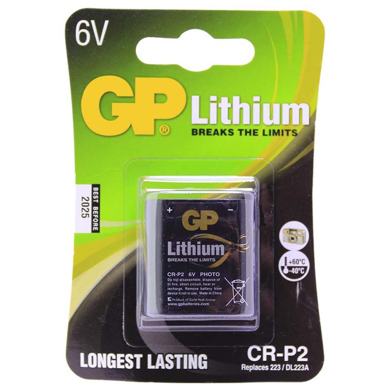 GP CRP2 6 VOLT FOT.MAK. LİTYUM PİL (5271)