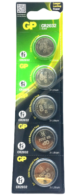 GP LITHIUM CR-2032-2CPU5 PARA PİLİ 3V 5Lİ KART (5271)