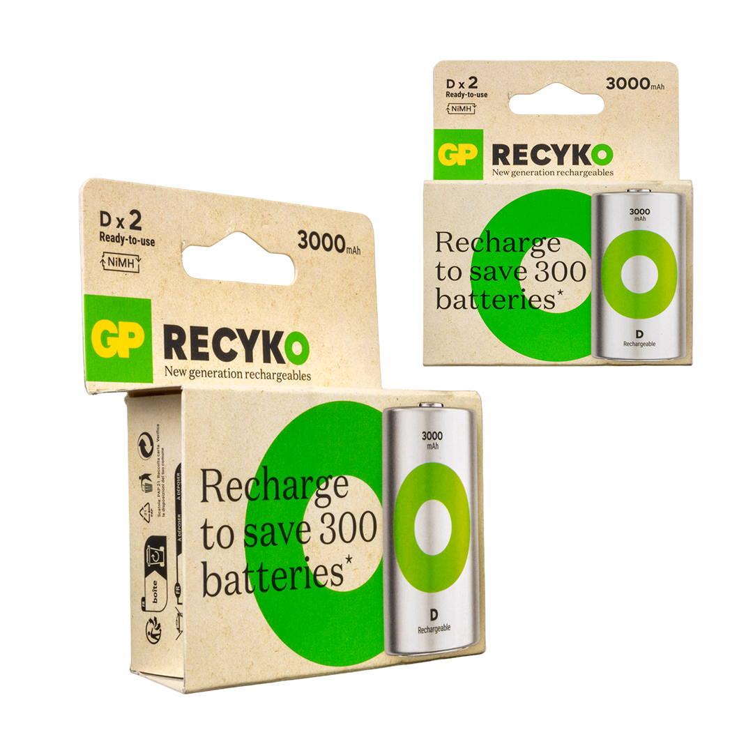 GP RECYKO 650 MAH R03 AAA ŞARJLI 4LÜ İNCE KALEM PİL GP65AAAHCER21-2TLB2 (5271)