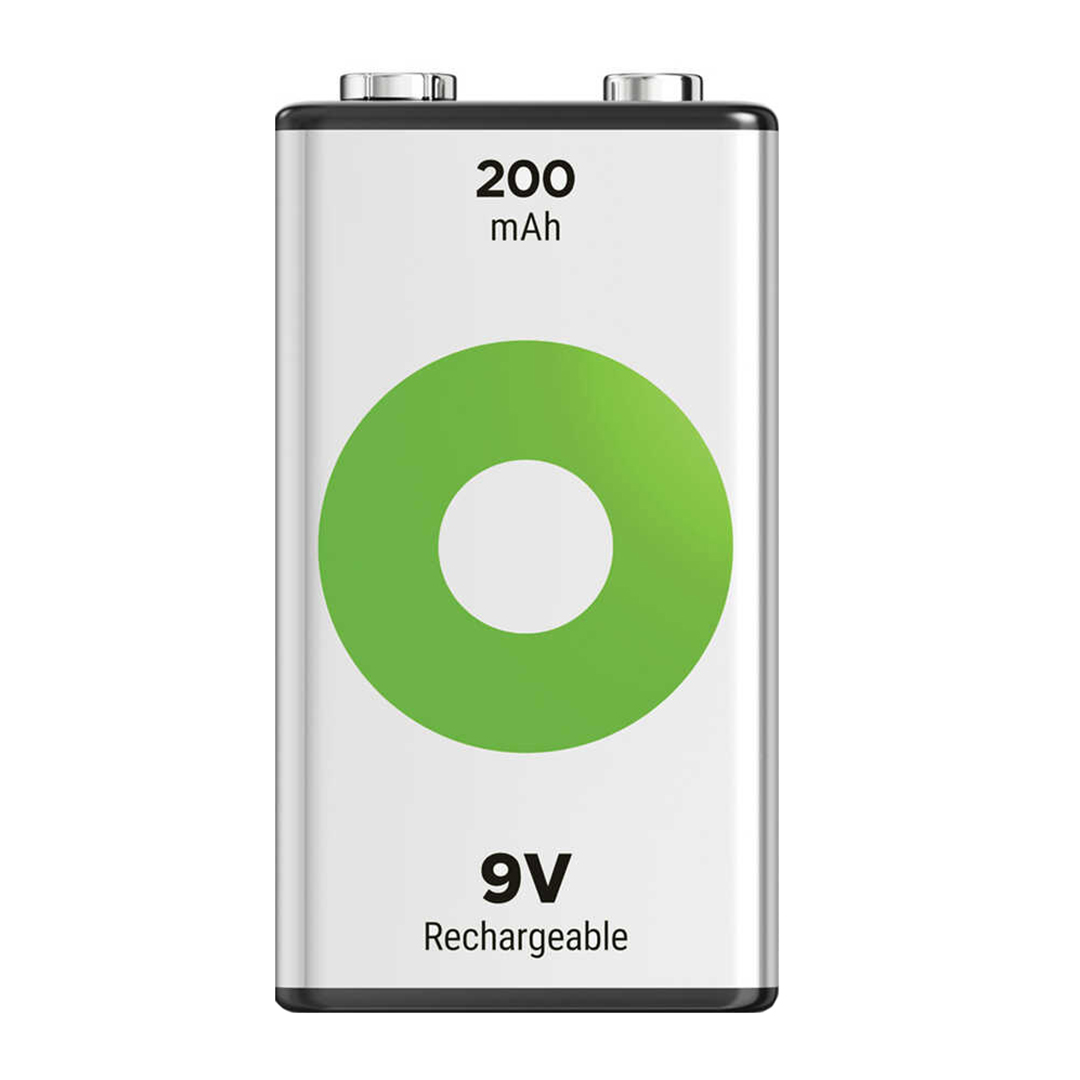 GP RECYKO 9 VOLT 200 MAH NI-MH ŞARJLI PİL GP20R8H-2E1-(GPRHV208R075) (5271)
