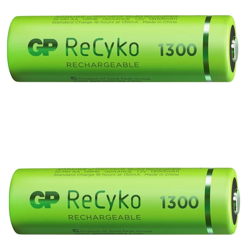 GP RECYKO 1300 MAH R6 AA ŞARJLI 2Lİ KALEM PİL GP130AAHCE-2EB2 (GPRHC132E000) (5271)