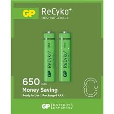 GP RECYKO 650mAh AAA ŞARJLI İNCE PİL 63C092  2Lİ KART (5271)