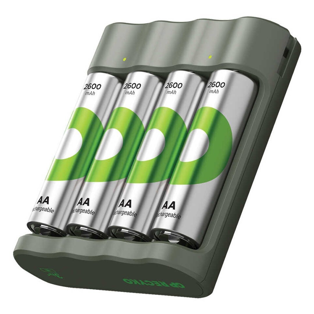 GP RECYKO B441 4 X 2600 MAH R6 AA PİLLİ PİL ŞARJ CİHAZI (GP-B441/270HCER21-2GTLB4) (5271)