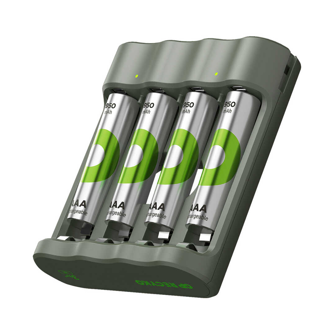 GP RECYKO B441 4 X 950 MAH R03 AAA PİLLİ ŞARJ CİHAZI (GP-B441/100HCER21-2GTLB4) (5271)