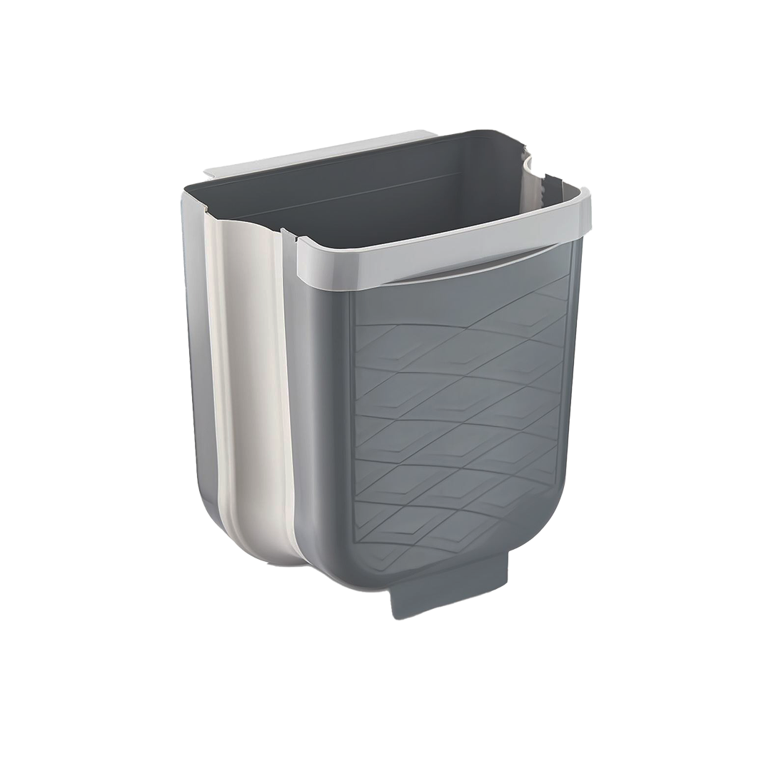 GRİ KATLANABİLİR MUTFAK ÇÖP KOVASI 6LT (5271)