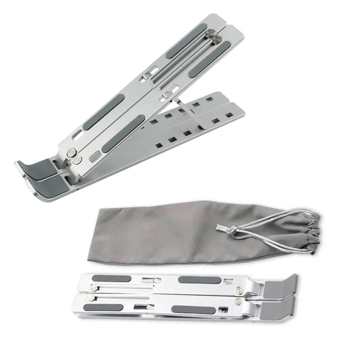 GRİ KATLANABILIR ALUMINYUM NOTEBOOK STANDI (5271)