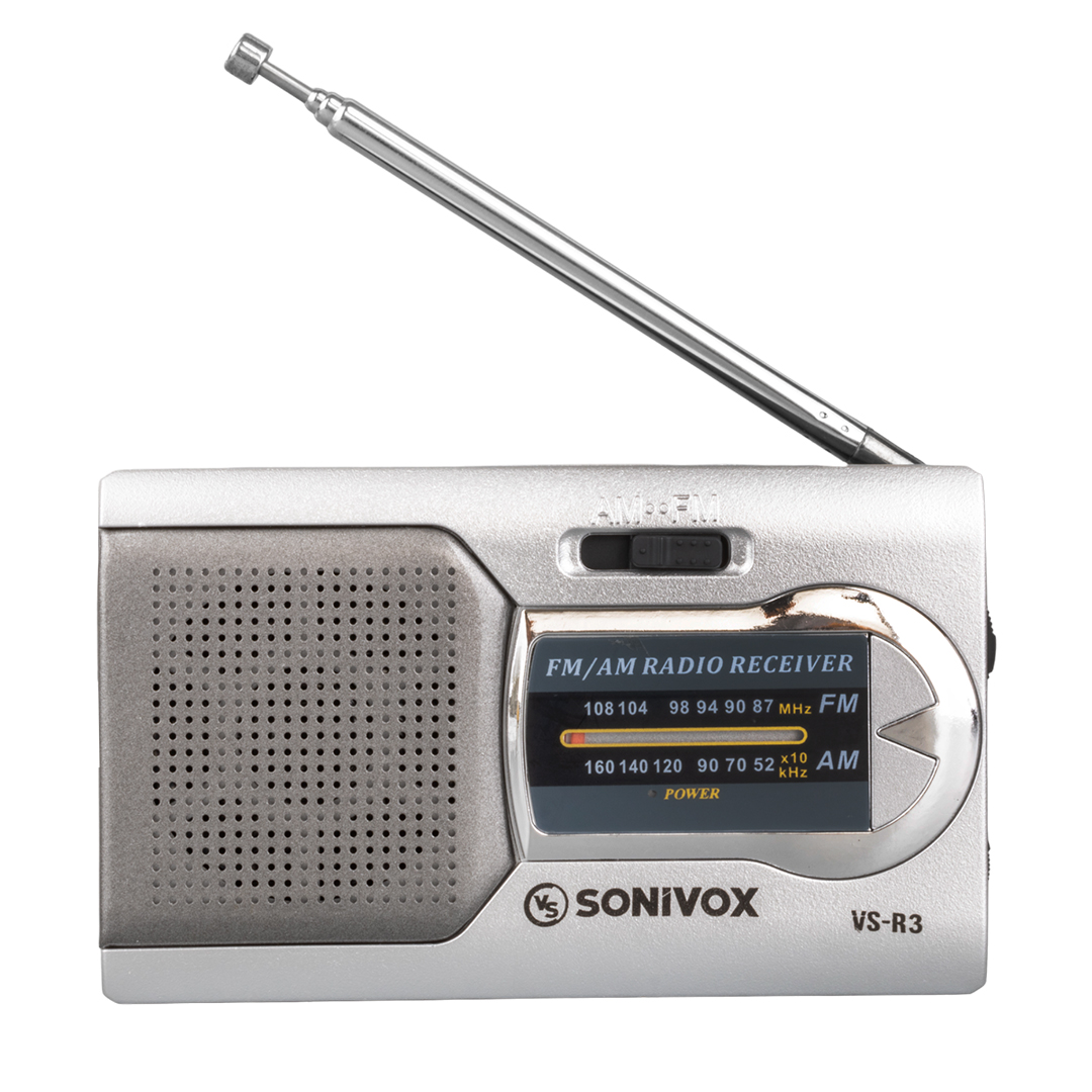 GÜMÜŞ RENK CEP TİPİ ANALOG FM RADYO VS-R3 (5271)