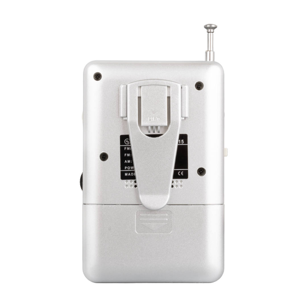 GÜMÜŞ RENK CEP TİPİ ANALOG FM RADYO VS-R115 (5271)