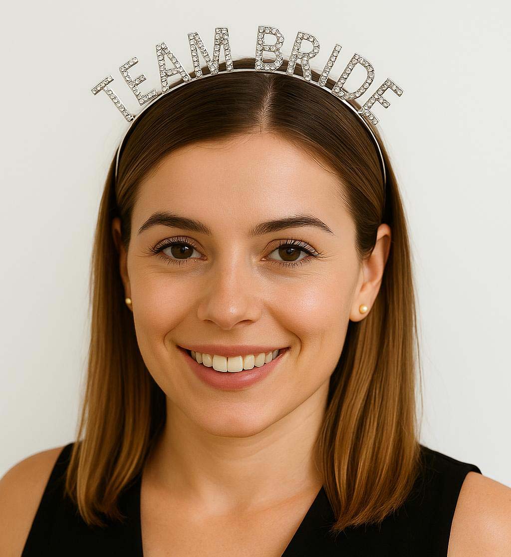 Gümüş Renk Team Bride Taç Plastik – Gelin ve Nedime Tacı (5271)