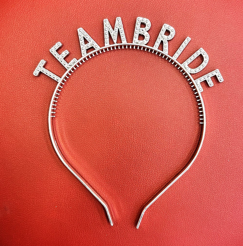 Gümüş Renk Team Bride Taç Plastik – Gelin ve Nedime Tacı (5271)