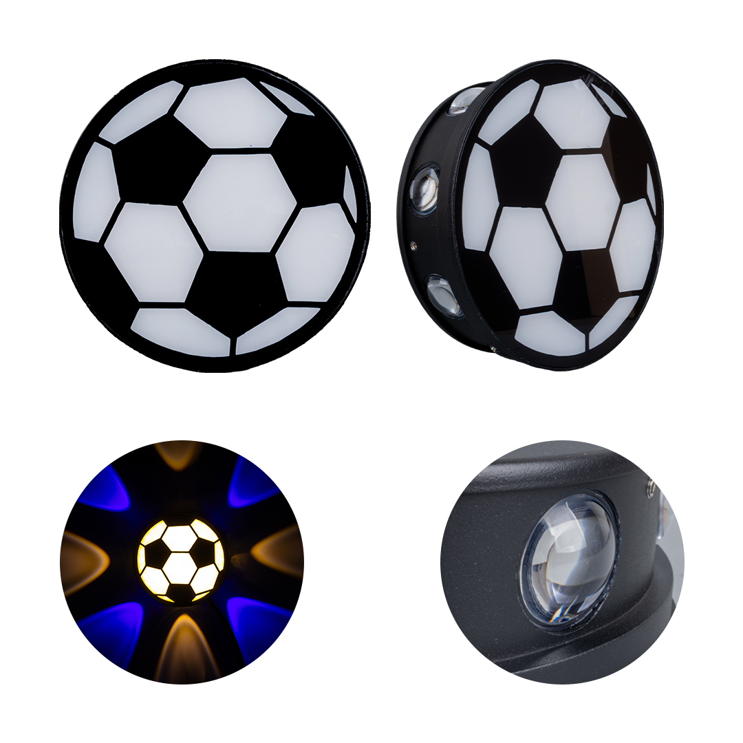GÜN IŞIĞI - MAVİ FUTBOL TOPU DEKORATİF LED DUVAR APLİK (5271)