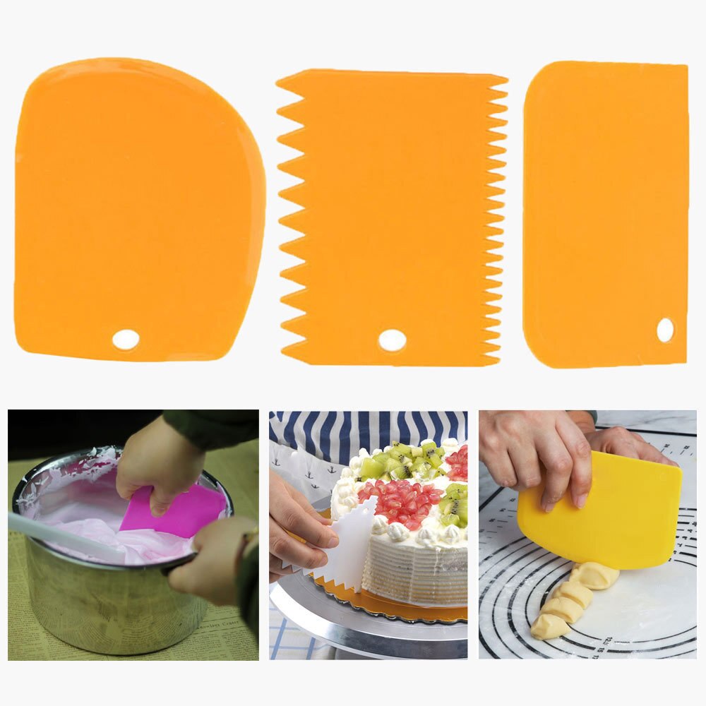 Hamur Şekillendirici Kesici Kazıyıcı Pasta Kek Dekorasyon Seti (5271)