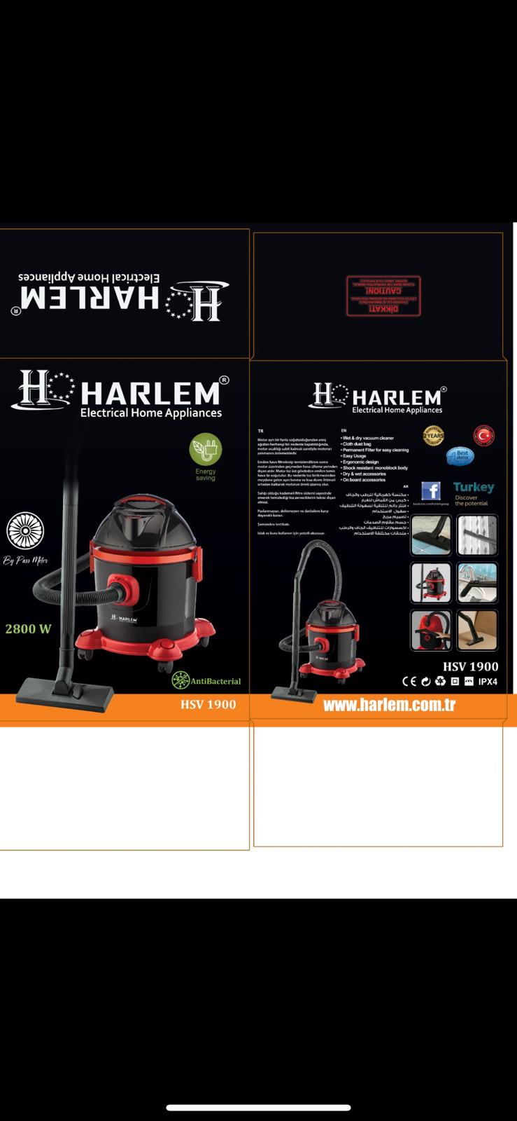 HARLEM HSV-1900 BETA KURU SÜPÜRGE 2800W (5271)