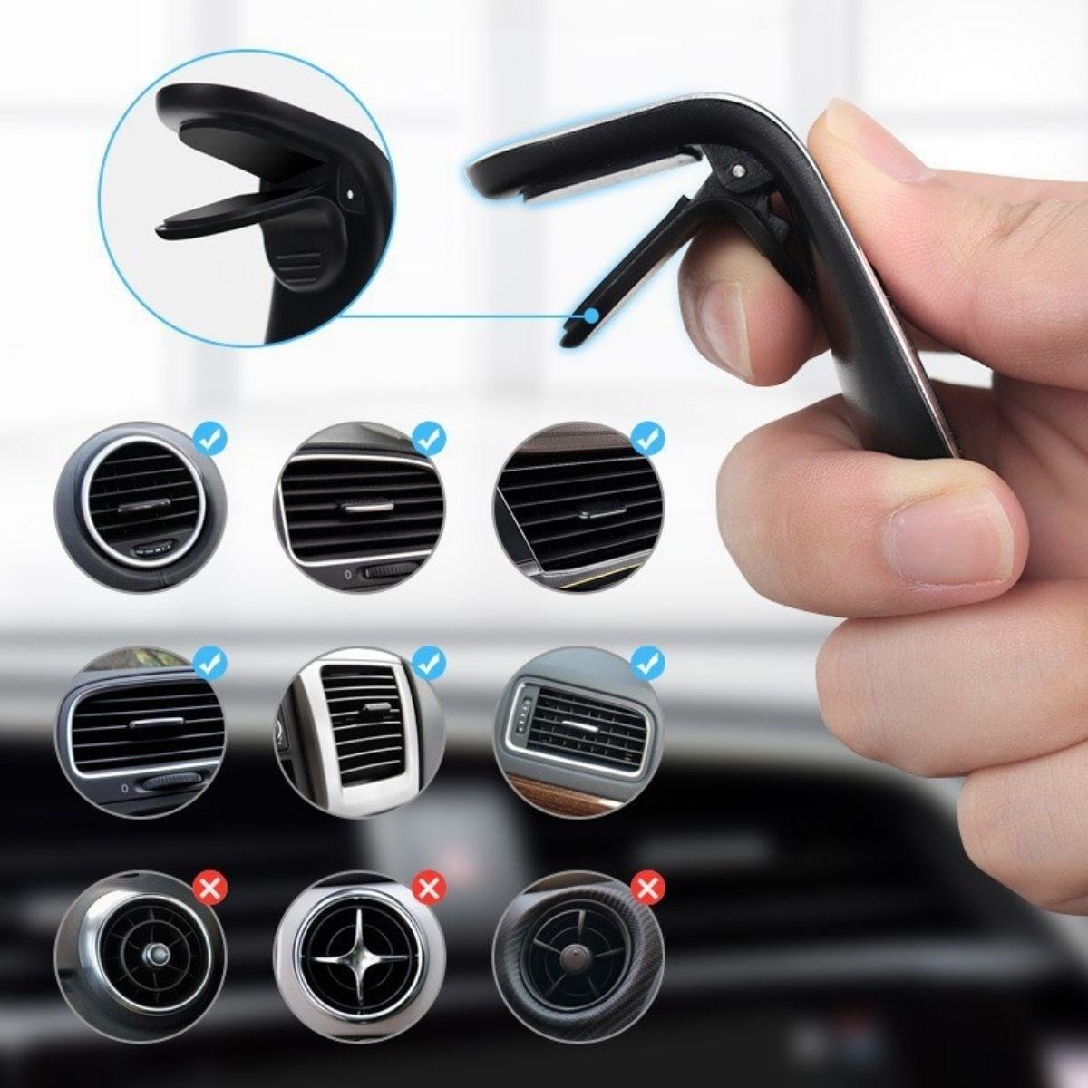 Havalanndırma Izgarasına Takılabilen Mandallı Mıknatıslı Oto Araç Içi Manyetik Telefon Tutucu (5271) Havalanndırma Izgarasına Takılabilen Mandallı Mıknatıslı Oto Araç Içi Manyetik Telefon Tutucu (5271)