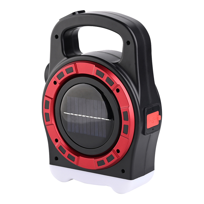 HB-6678C COB LEDLİ 20 WATT 3 KADEMELİ ŞARJ EDİLEBİLİR USB ÇIKIŞLI SOLAR LAMBA (5271)