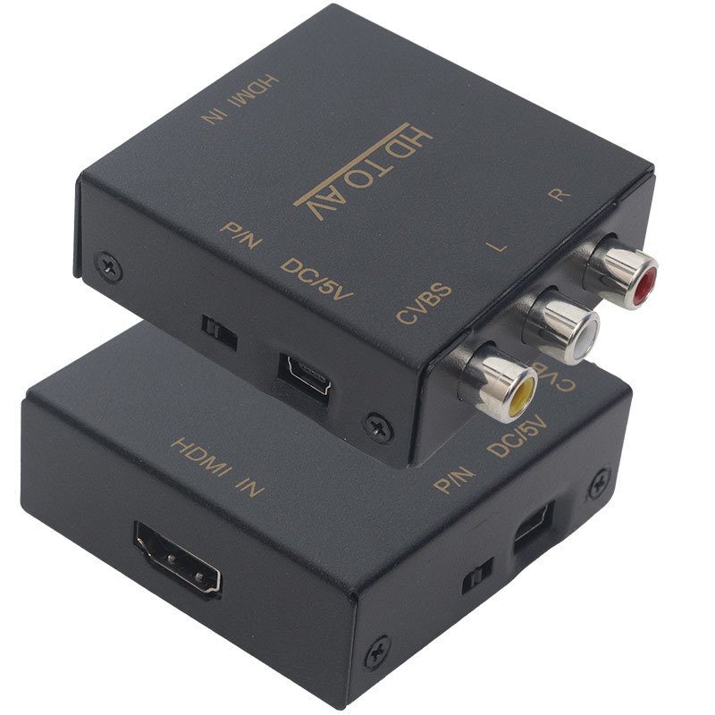 HDMI TO RCA AV ÇEVİRİCİ ADAPTÖR METAL KASA (5271)