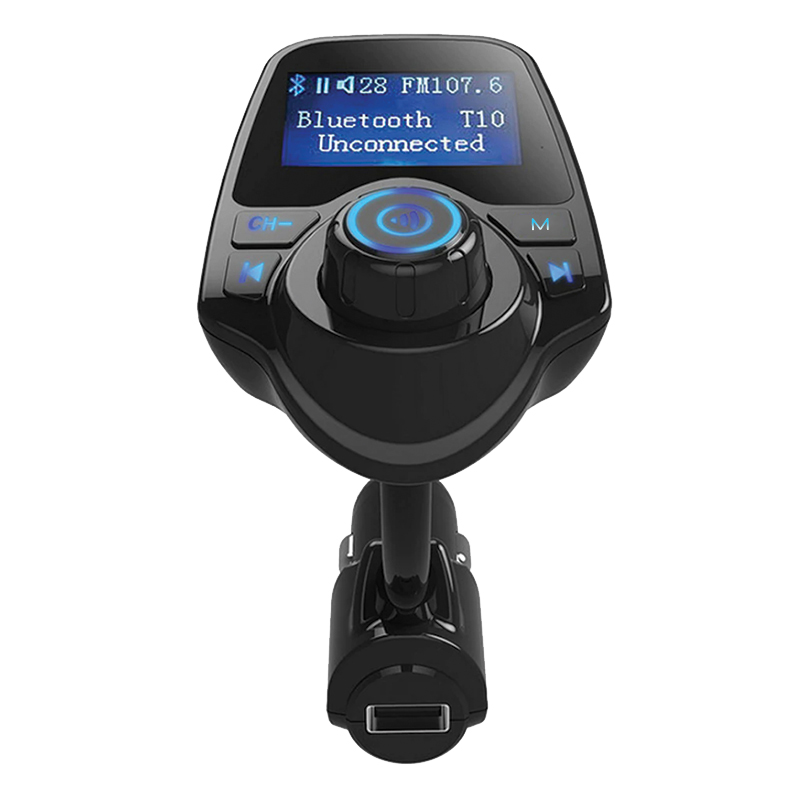 HELLO T10 LED EKRANLI USB-AUX-SD-BLUETOOTH DESTEKLİ 2.1A FM TRANSMİTTER (5271)