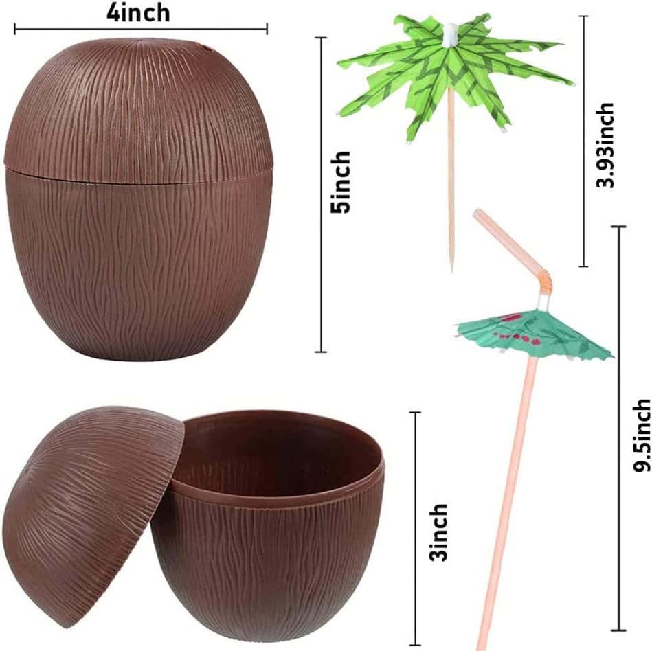 Hindistan Cevizi Hawaii Luau Aloha Pipetli İçecek Kabı Bardak 10x13 cm 1 Adet (5271) Hindistan Cevizi Hawaii Luau Aloha Pipetli İçecek Kabı Bardak 10x13 cm 1 Adet (5271)