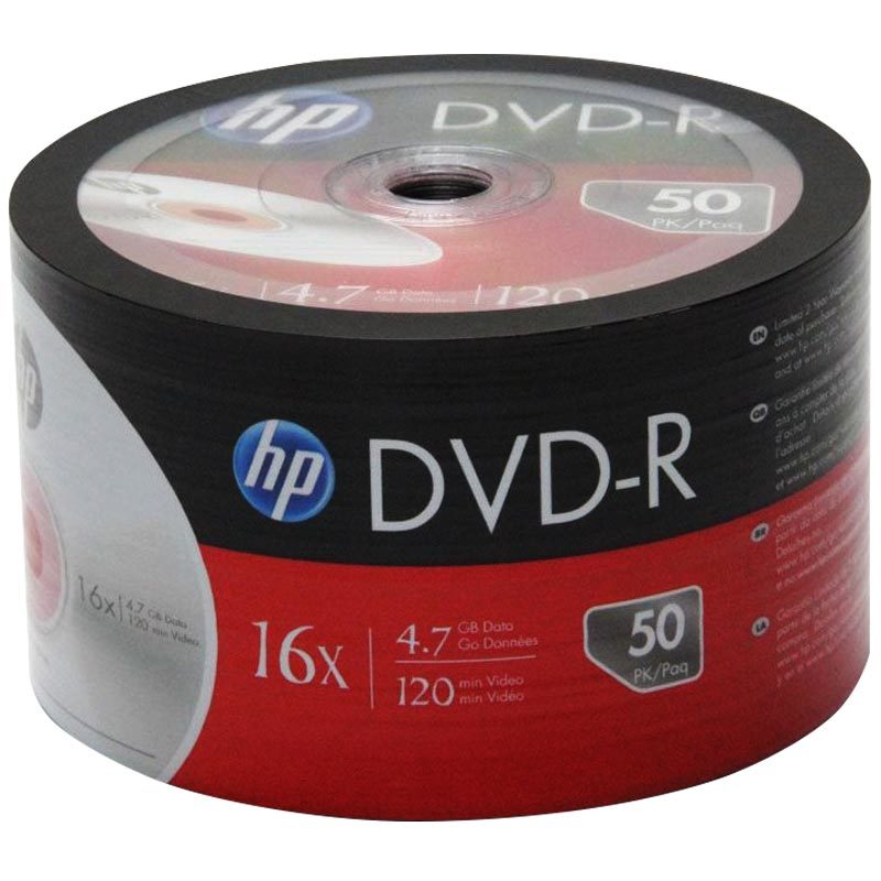 HP DME00070-3 DVD-R 4.7 GB 120 MİN 16X 50Lİ PAKET FİYAT (5271)