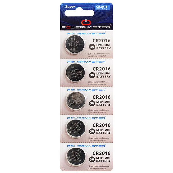 HUANQIU CR2016 3 VOLT LİTYUM PARA PİL (5Lİ PAKET) (5271)