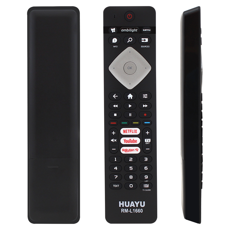 HUAYU KL PHILIPS RM-L1660 H0357C NETFLIX-RAKUTEN TV TUŞLU SES KOMUTLU MİKROFONLU BLİSTERLİ TV KUMANDA (5271)