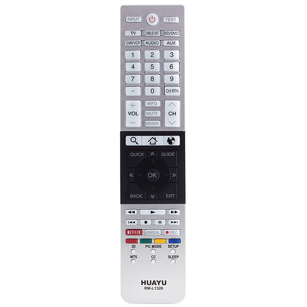 HUAYU KL RM-L1328+ TOSHIBA NETFLIX TUŞLU LCD KUMANDA BLİSTERLİ (5271)