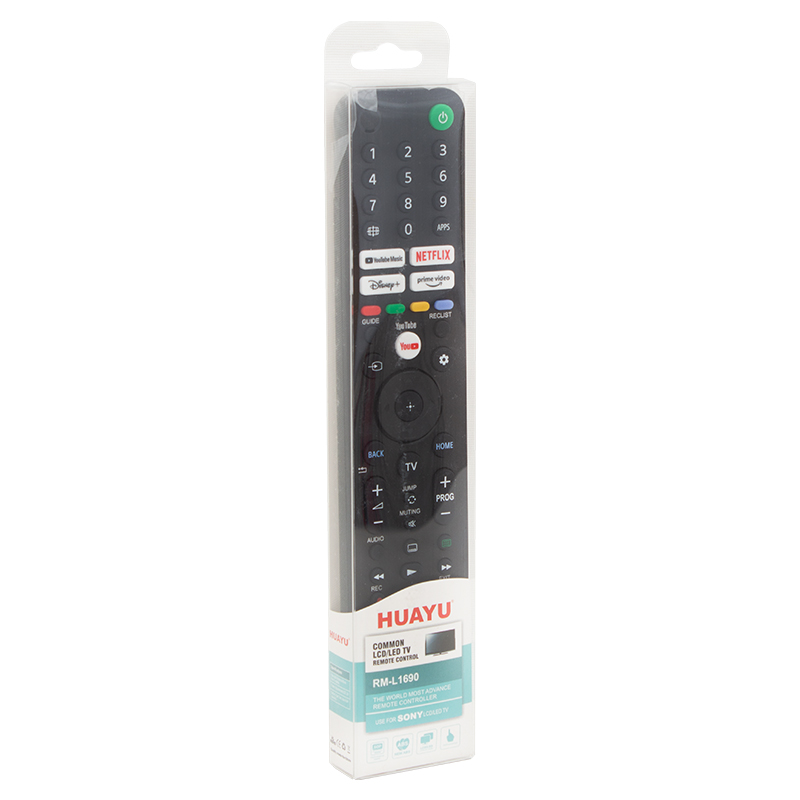 HUAYU KL SONY RM-L1690 NETFLIX-YOUTUBE-PRIME VIDEO-DISNEY+ TUŞLU LCD LED TV KUMANDA BLİSTERLİ (5271)