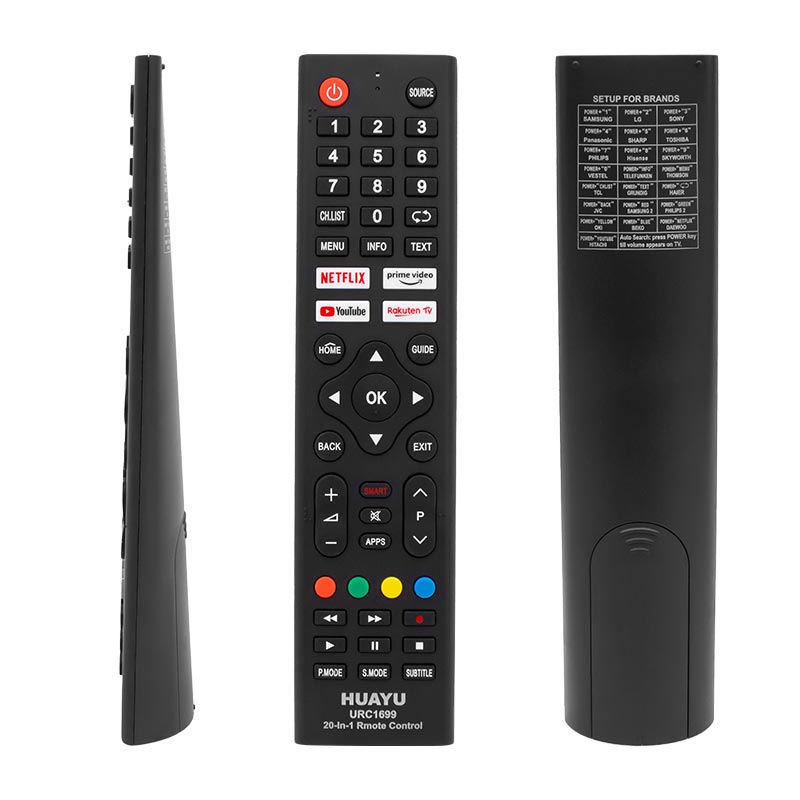 HUAYU KL URC1699 20 IN 1 NETFLIX- YOUTUBE- PRIME VIDEO TUŞLU UNIVERSAL LCD-LED TV KUMANDA (5271)