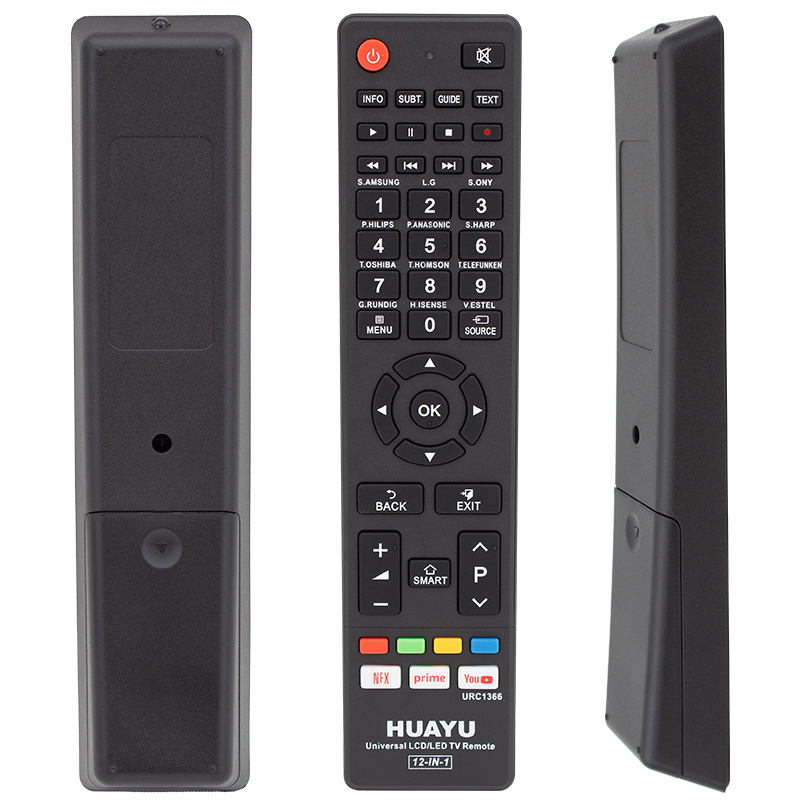 HUAYU URC1366 12 IN 1 NETFLIX PRIME YOUTUBE TUŞLU UNIVERSAL AKILLI KUMANDA BLİSTERLİ (5271)